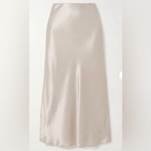 Max Mara Leisure Washed Satin Midi Skirt